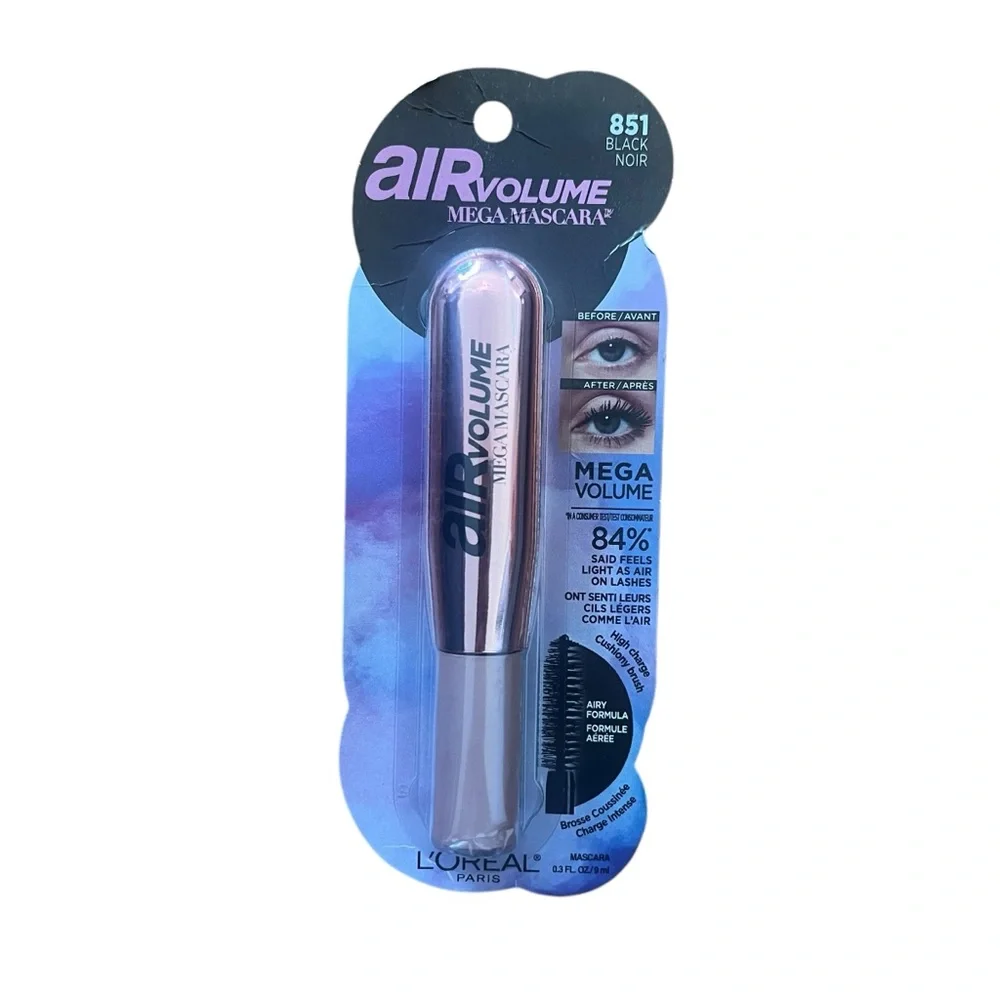 Loreal Paris‎ Air Volume Mega Mascara #851 Black - NEW